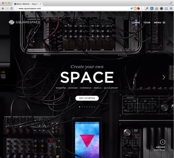 Squarespace.com homepage