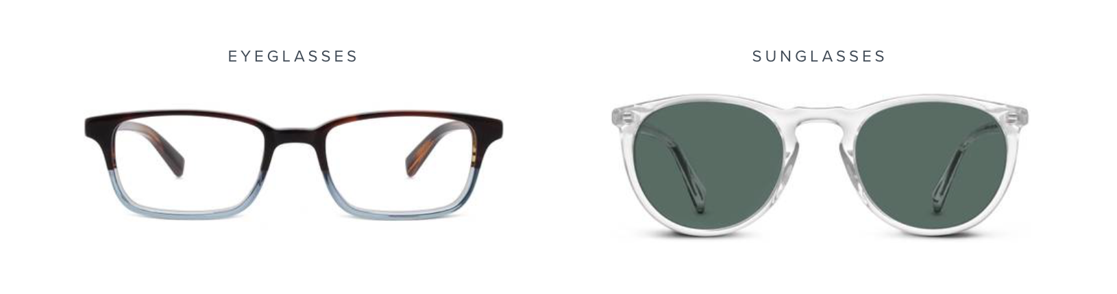 Warby Parker categories