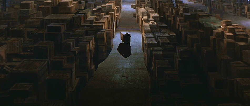  The soon-to-be-forgotten Ark of the Covenant being wheeled into its final resting place at the end of RAIDERS OF THE LOST ARK. © Lucasfilm