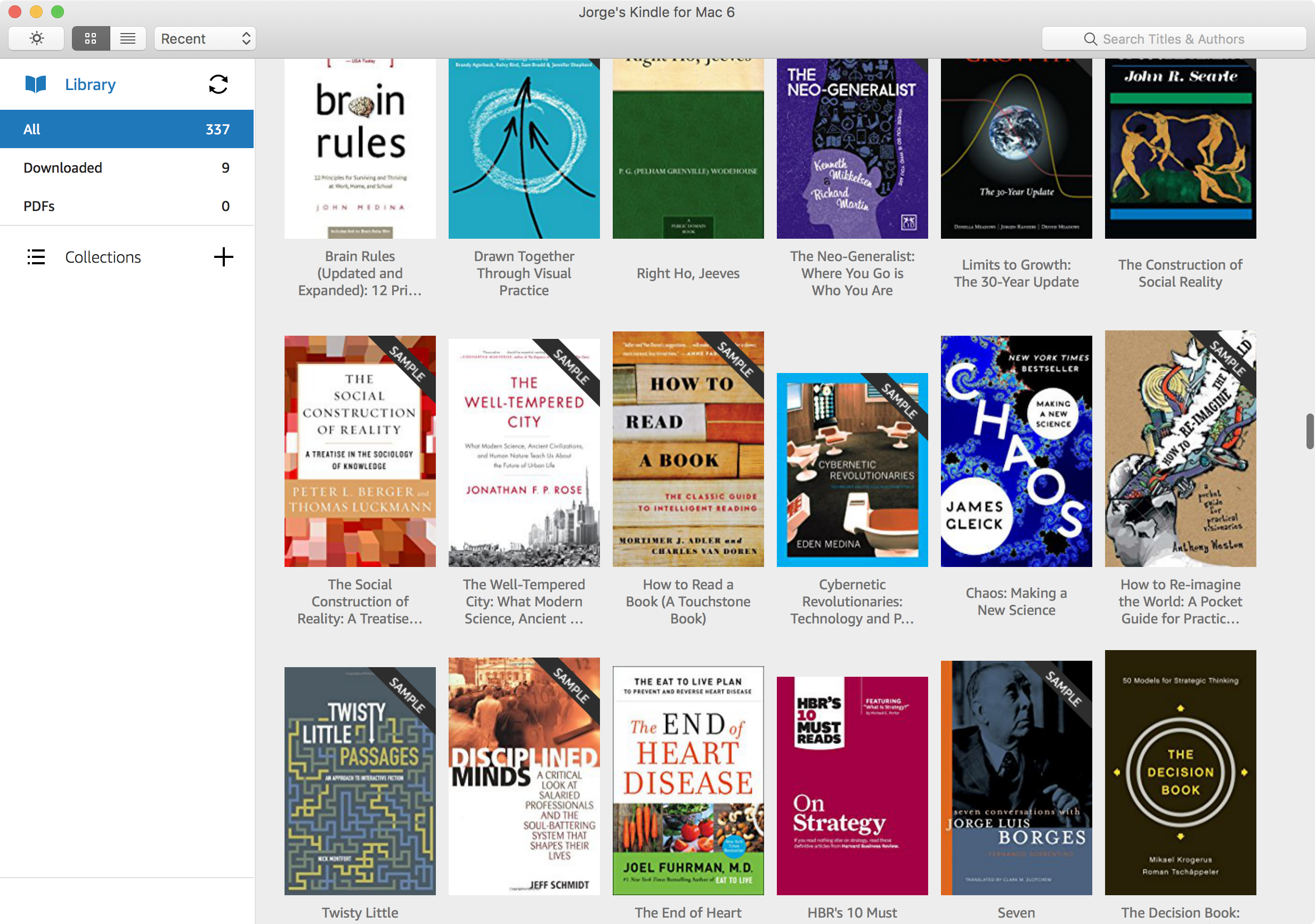 Kindle on my Mac