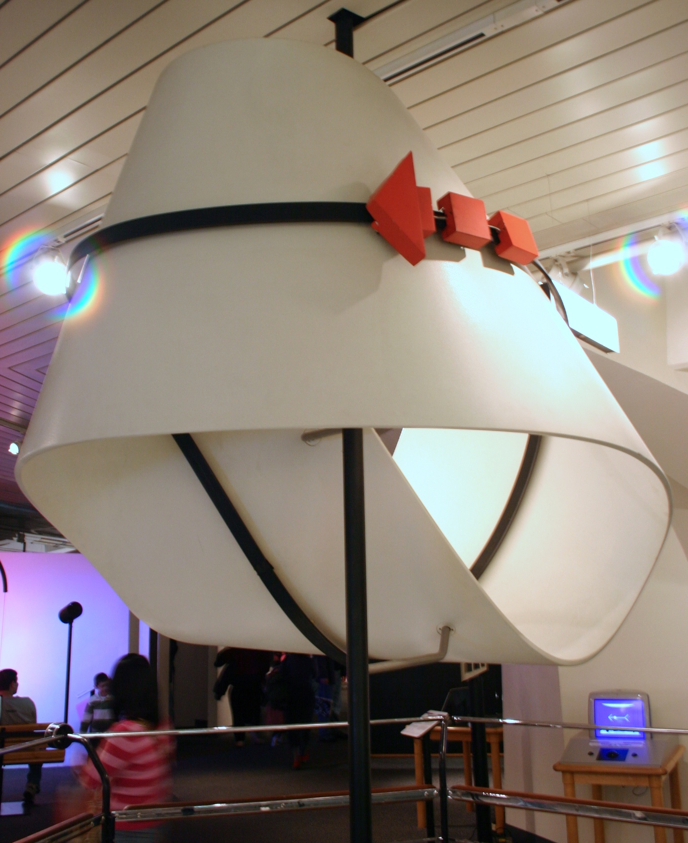 A physical model of a mobius strip, part of the Eameses's Mathematica exhibit. Image by Ryan Somma CC BY-SA 2.0, via Wikimedia Commons