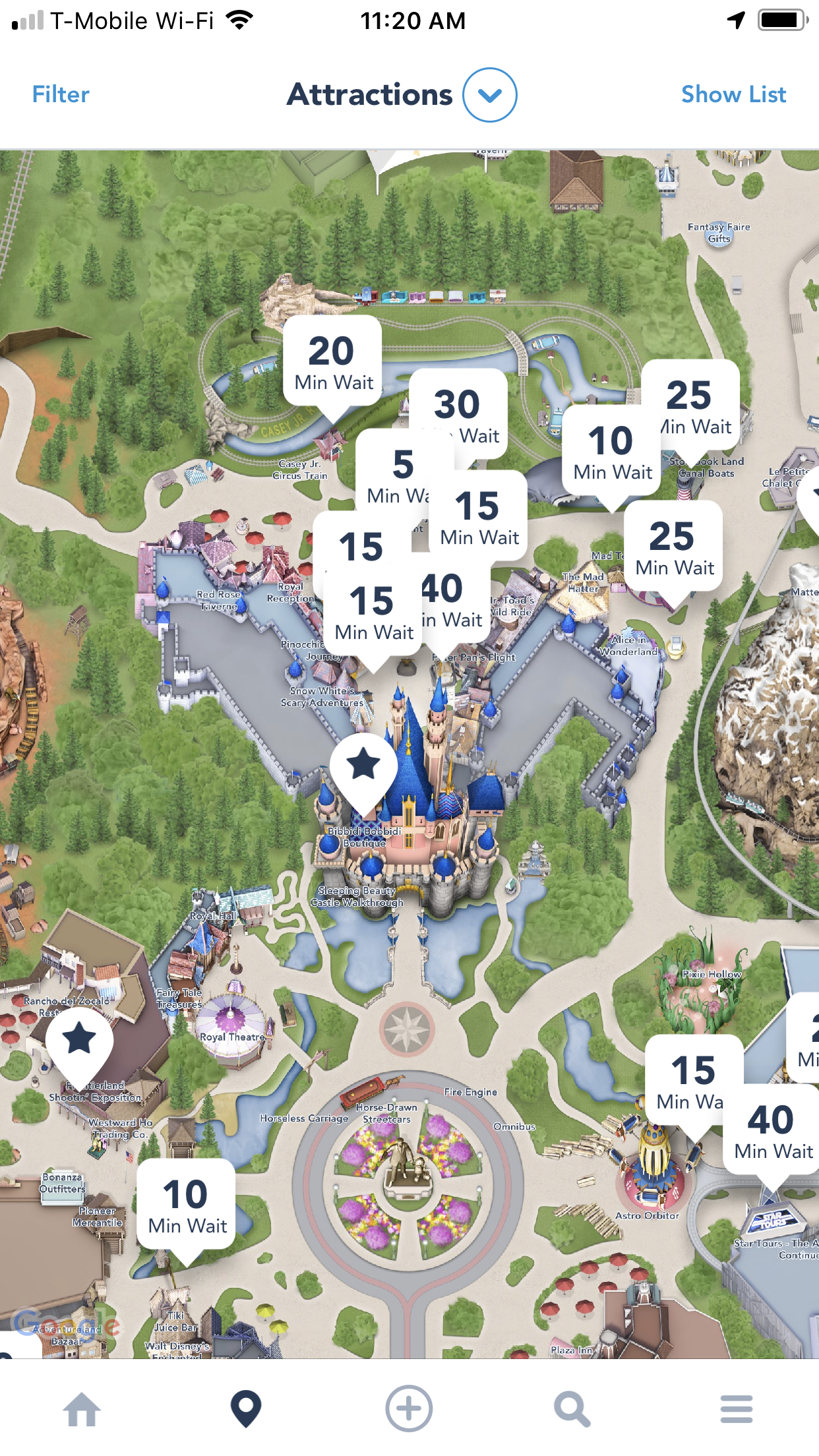Disneyland app
